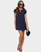 EDIKTED Mariella Lacey Eyelet Mini Dress image number 4