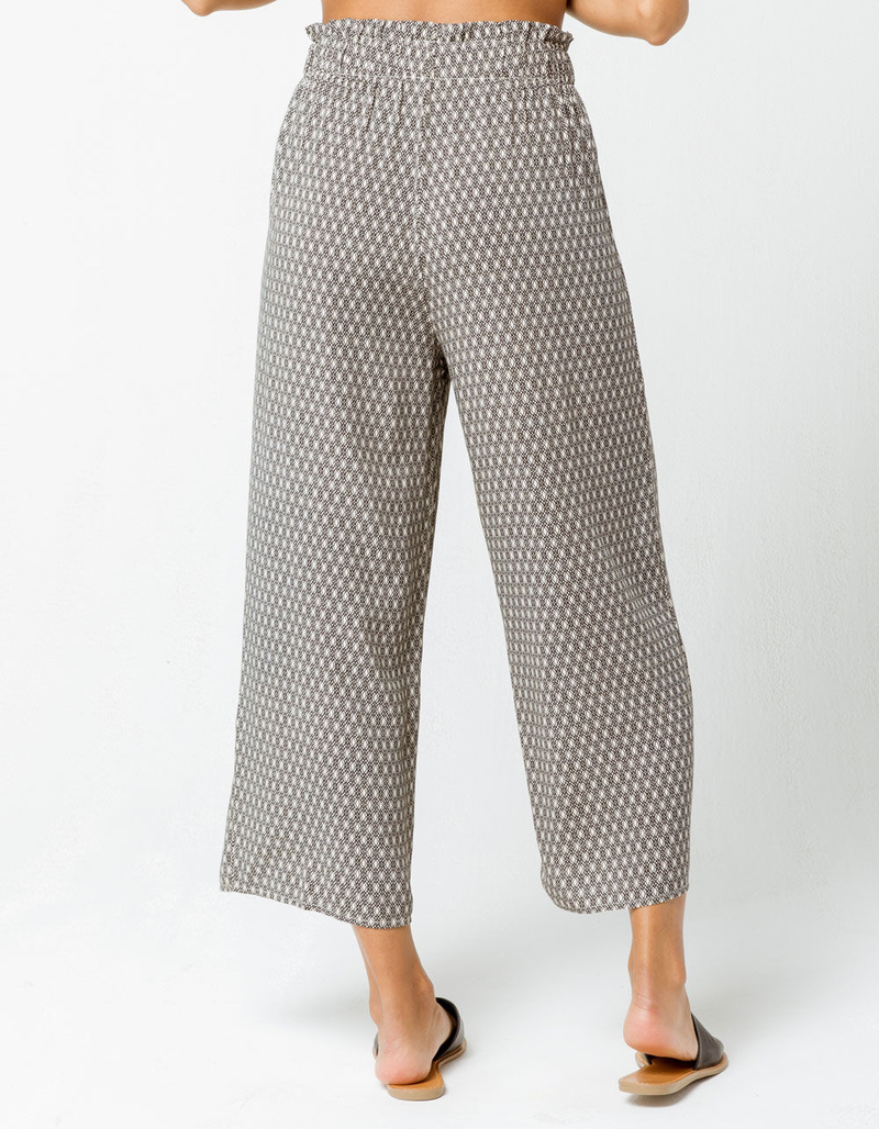 SKY AND SPARROW Geo Print Crop Womens Wide Leg Pants image number 2