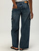 RSQ Womens Low Rise Original Baggy Cargo Jeans image number 4