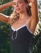 RSQ Womens Polka Dot Mesh Slip Dress image number 8
