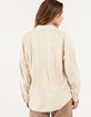 RSQ Womens Raw Edge Corduroy Shacket  image number 3