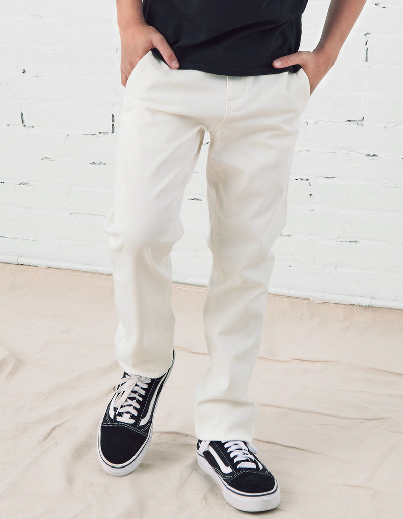RSQ Boys Slim Off White Chinos image number 1