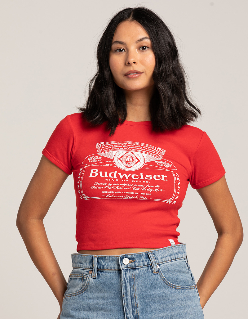 RSQ Budweiser Womens Baby Tee image number 0