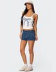 EDIKTED Harpa Gingham Bow Tank Top image number 4