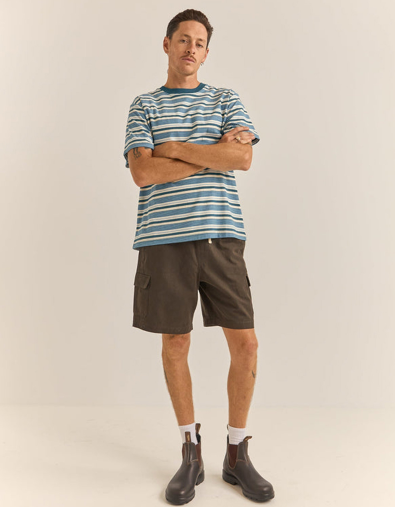 RHYTHM Oh Three Mens Stripe Tee image number 4