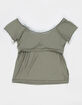 NECTAR CLOTHING Girls Lace Trim Top image number 3