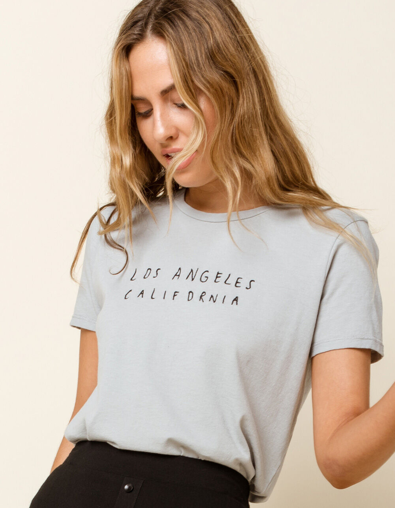 WEST OF MELROSE Los Angeles Womens Embroidered Tee image number 0