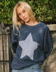 RSQ Womens Star Crewneck Sweatshirt image number 1