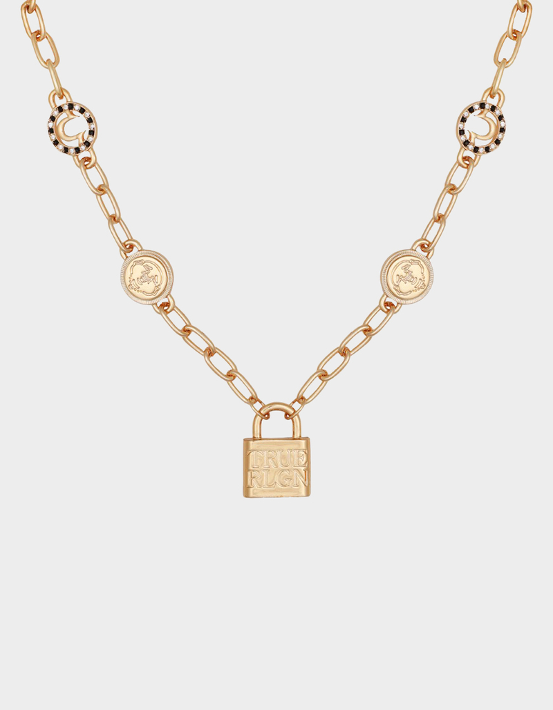 TRUE RELIGION Padlock Charm Necklace image number 0