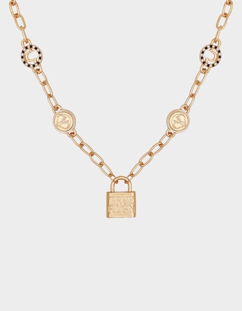 TRUE RELIGION Padlock Charm Necklace Primary Image