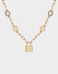 TRUE RELIGION Padlock Charm Necklace image number 1