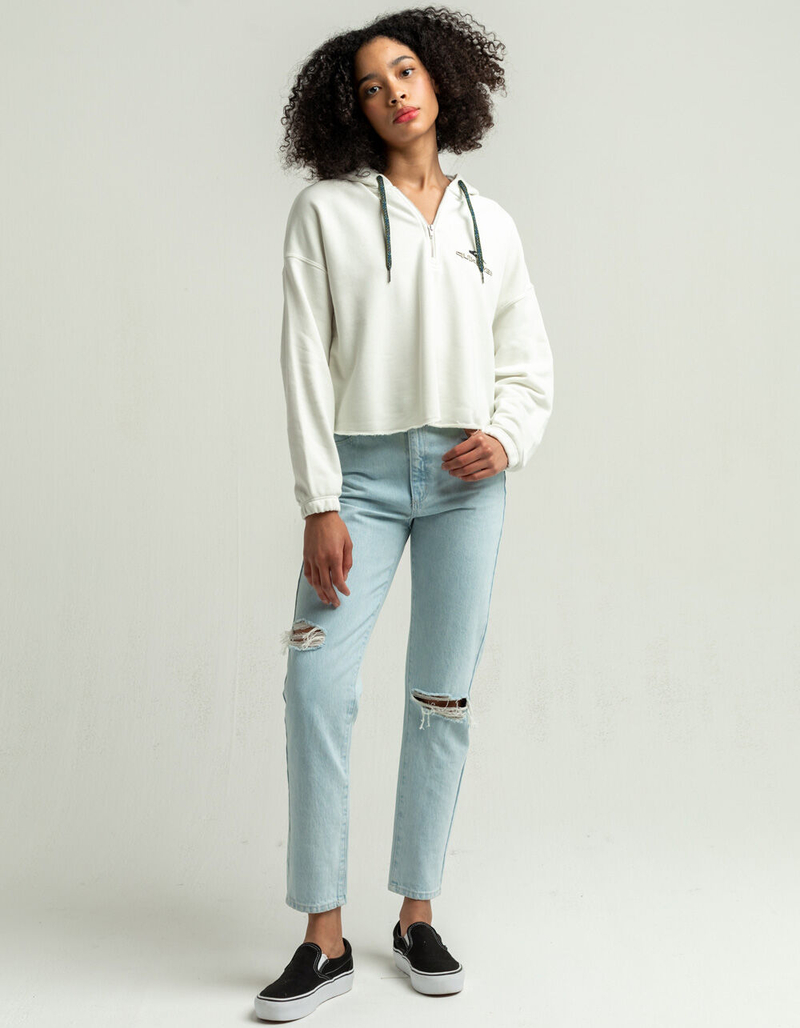 QUIKSILVER Womens 1/4 Zip Hoodie image number 3