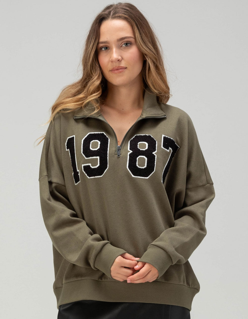 【GROVE】 MIST ZIP-UP JUMPER / 追跡付 Heather Maddie Zip Up Sweatshirt – Cinq à Sept