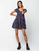 IVY & MAIN Ditsy Knit Tiered Babydoll Dress image number 4