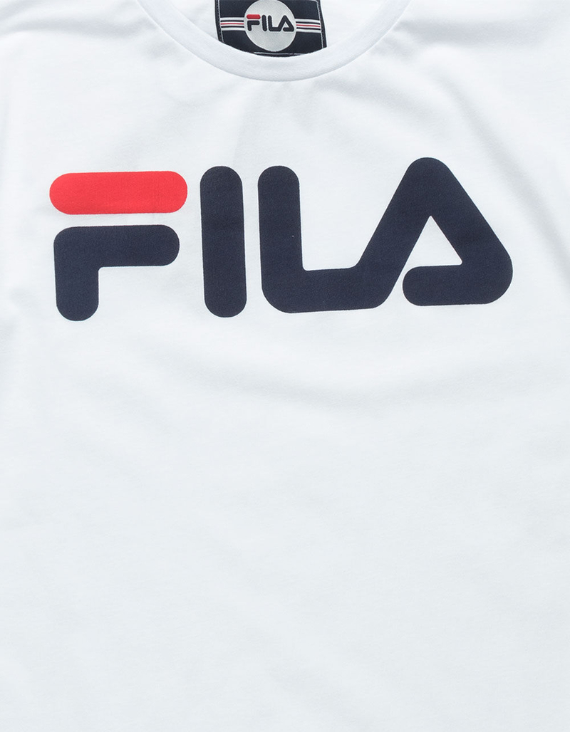 FILA Classic Logo White Boys T-Shirt image number 1