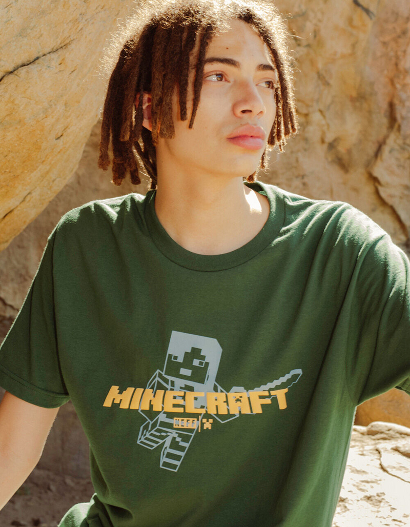 NEFF x Minecraft Steve Mens T-Shirt image number 2