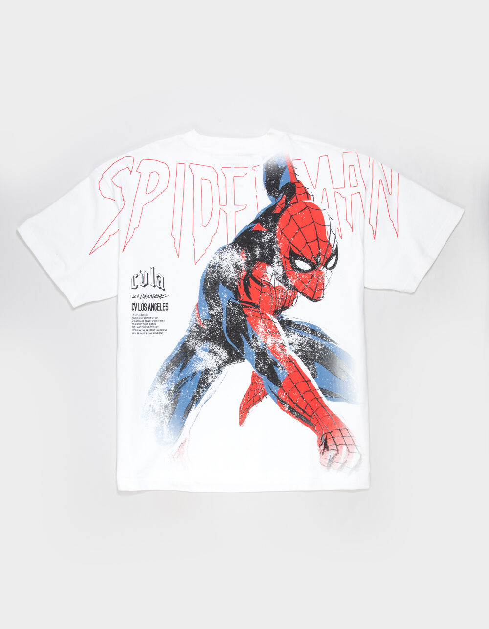 CVLA x Marvel Spider-Man Web Slinger Mens Boxy Tee - WHITE - XXL