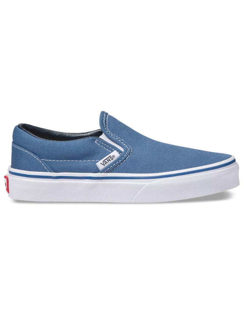 VANS Classic Slip-On Navy Kids Shoes image number 1
