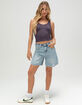 FULL TILT Tapestry Textured Womens V-Neck Tank Top image number 2