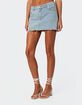 EDIKTED Jessie Denim Mini Skirt image number 1