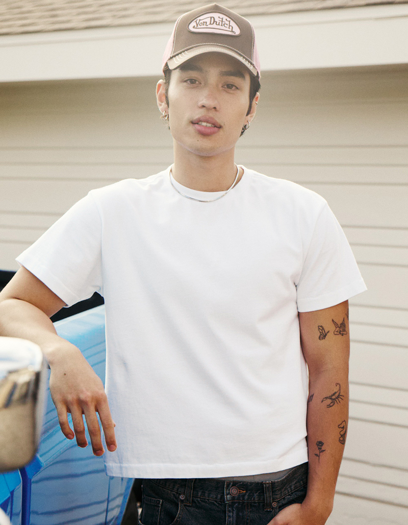RSQ Mens Washed Shrunken Tee image number 0