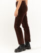 LEVI'S Wedgie Straight Womens Cord Pants - Chicory Coffee image number 3
