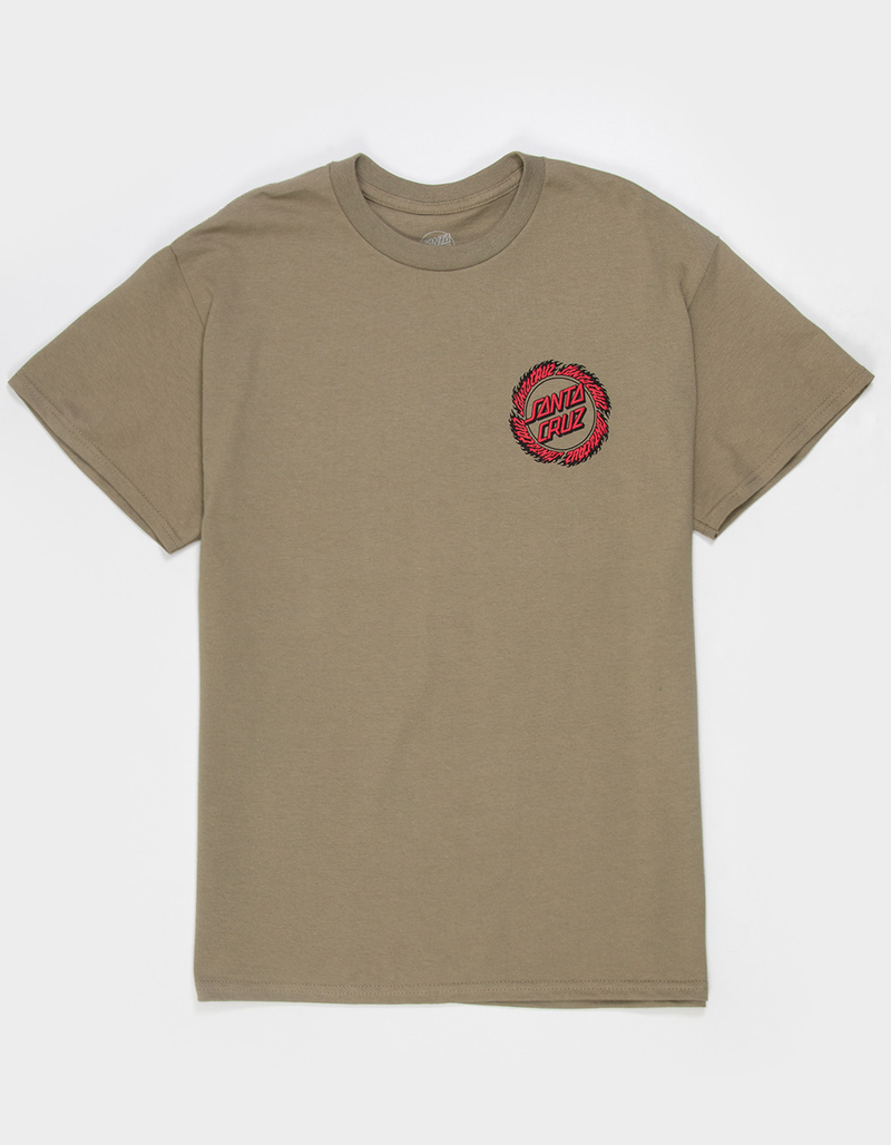 SANTA CRUZ Flame Ringed Dot Mens Tee image number 1