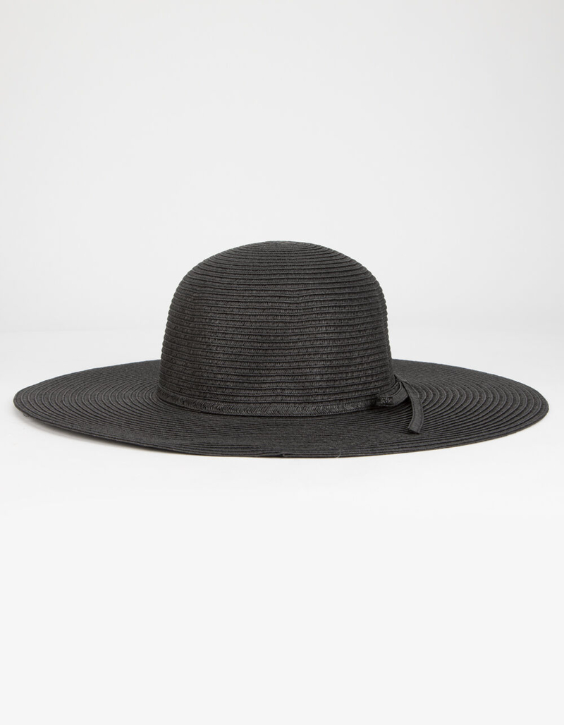 Classic Womens Black Floppy Hat image number 1