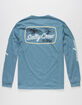 SALTY CREW Tuna Isle Mens Light Blue Technical T-Shirt image number 1