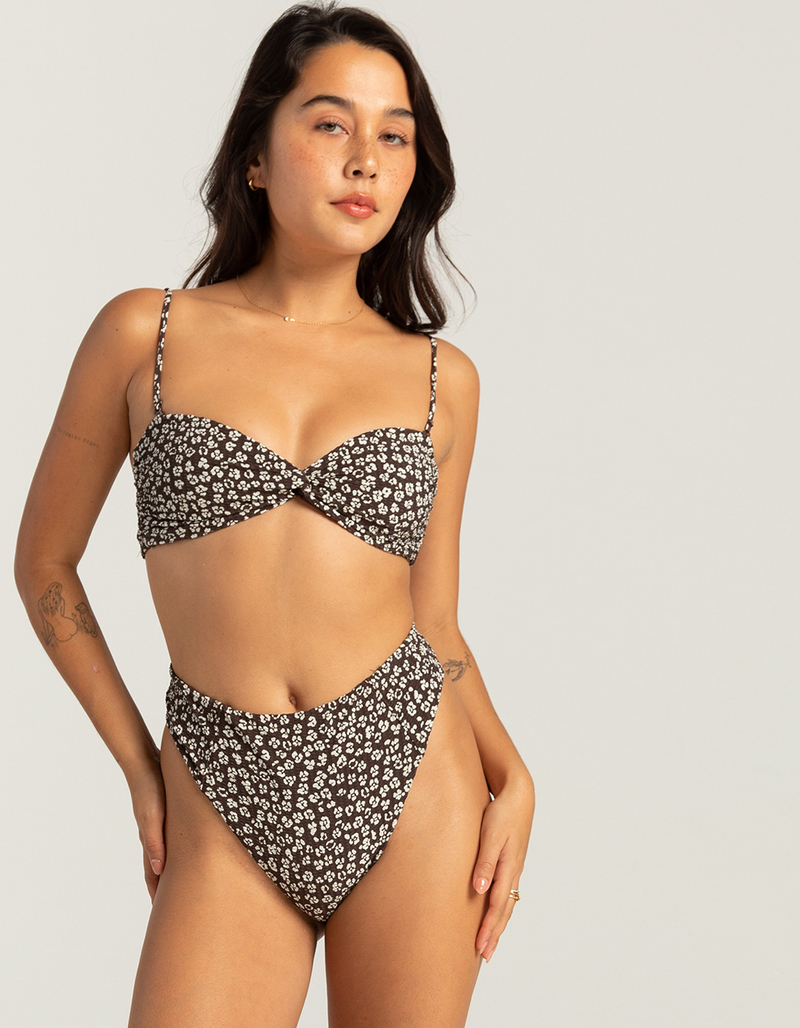 RVCA Ditzy Cheekier High Waisted Bikini Bottoms image number 0