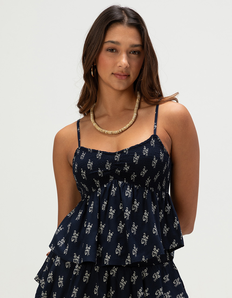 PATRONS OF PEACE Sophie Womens Smocked Top image number 0