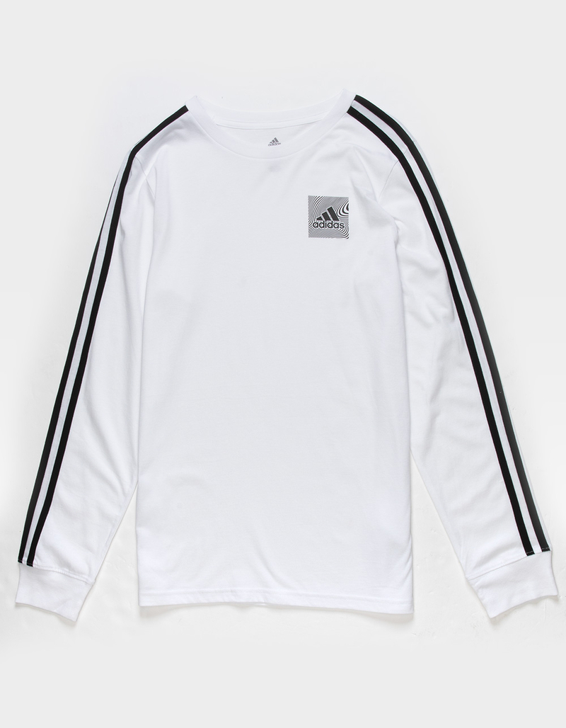 ADIDAS Classic 3-Stripes Boys Long Sleeve Tee image number 0