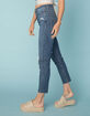 LEVI'S Wedgie High Rise Dark Wash Womens Skinny Ripped Jeans image number 3