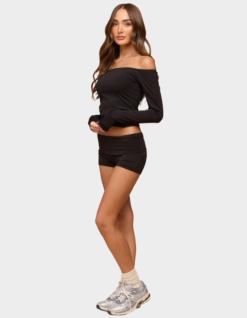 EDIKTED Tezia Off Shoulder Long Sleeve Top image number 3