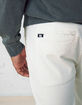 RSQ Mens Slim Straight Off White Chinos image number 5
