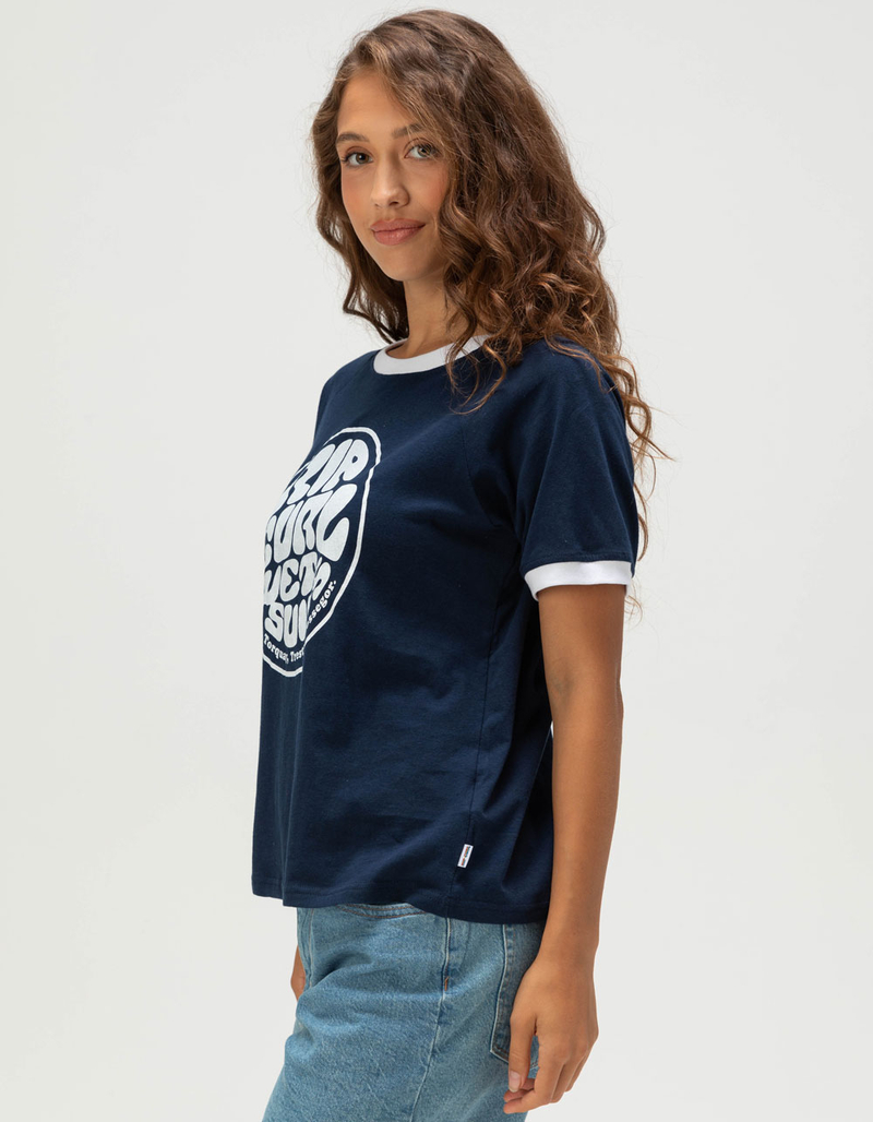 RIP CURL SG Wettie Womens Ringer Tee image number 2