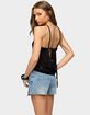 EDIKTED Mae Open Back Sequin Crochet Top image number 3