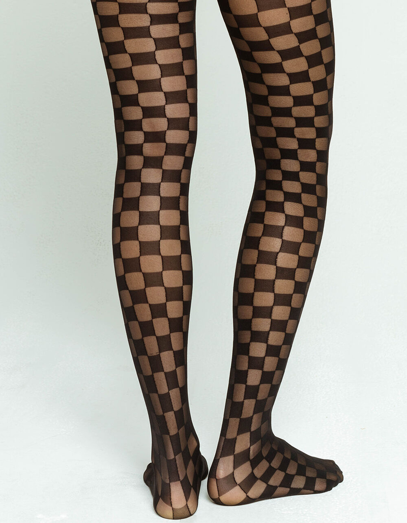 FULL TILT Checkered Tights image number 2
