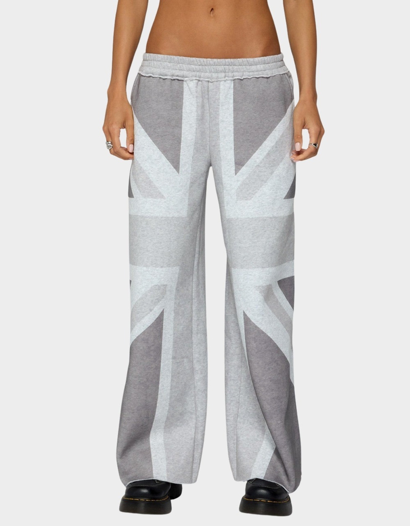 EDIKTED London Rush Wide Leg Sweatpants image number 0