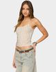 EDIKTED Vallie Grommet Tank Top image number 5