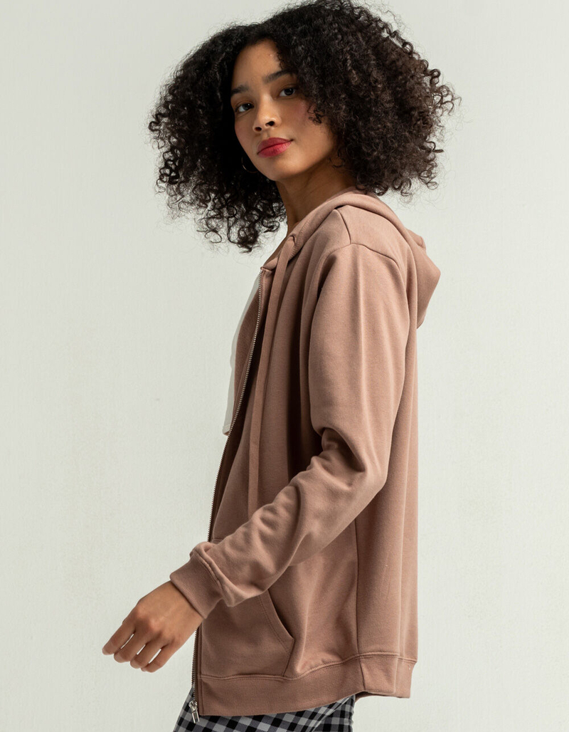 FULL TILT Womens Oversized Zip Hoodie image number 1