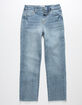 RSQ High Rise Straight Leg Girls Medium Wash Jeans image number 5