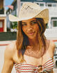 Straw Womens Cowboy Hat image number 6