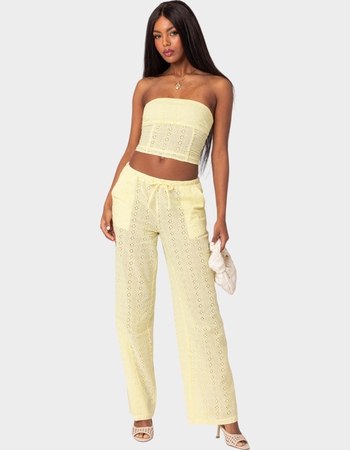 EDIKTED Lemon Lacey Cotton Corset Alternative Image