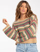 RSQ Womens Open Stitch Cozy Stripe Pullover image number 1