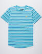 BROOKLYN CLOTH Banana Stripe Light Blue Mens T-Shirt image number 1