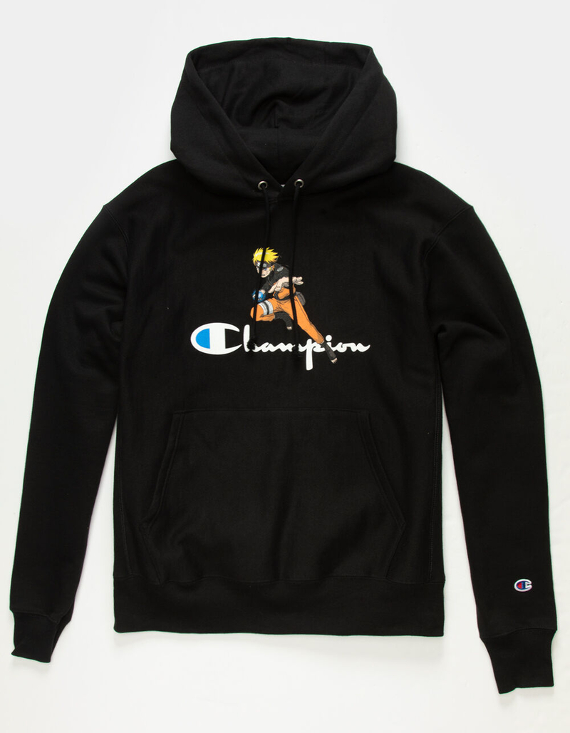 CHAMPION x Naruto Script Mens Hoodie image number 0
