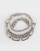 FULL TILT 4 Piece Pearl Ball Chain Bracelet Set image number 1