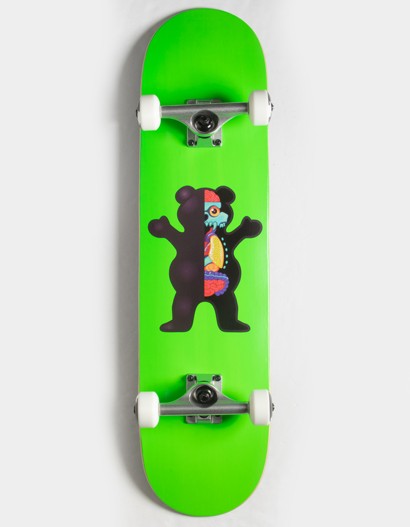 GRIZZLY Use Your Brain 8" Complete Skateboard image number 0