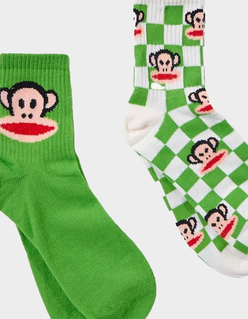 PAUL FRANK 2 Pack Womens Mid Crew Socks Alternative Image